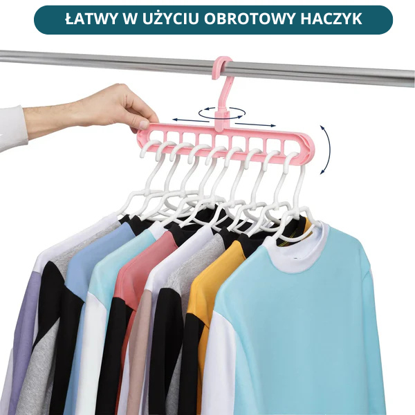Wielofunkcyjny Wieszak Organizer Jednocześnie na 9 Ubrań